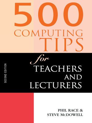 cover image of 500 Computing Tips for Teachers and Lecturers